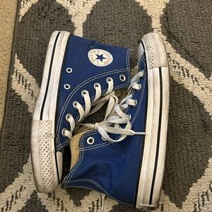 High top Blue converse